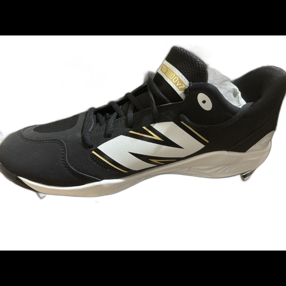 New Balance 3000v7 Men's Baseball Cleats Black/White/Gold US 7 D